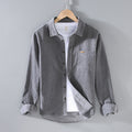 Casual Corduroy Lapel Shirt