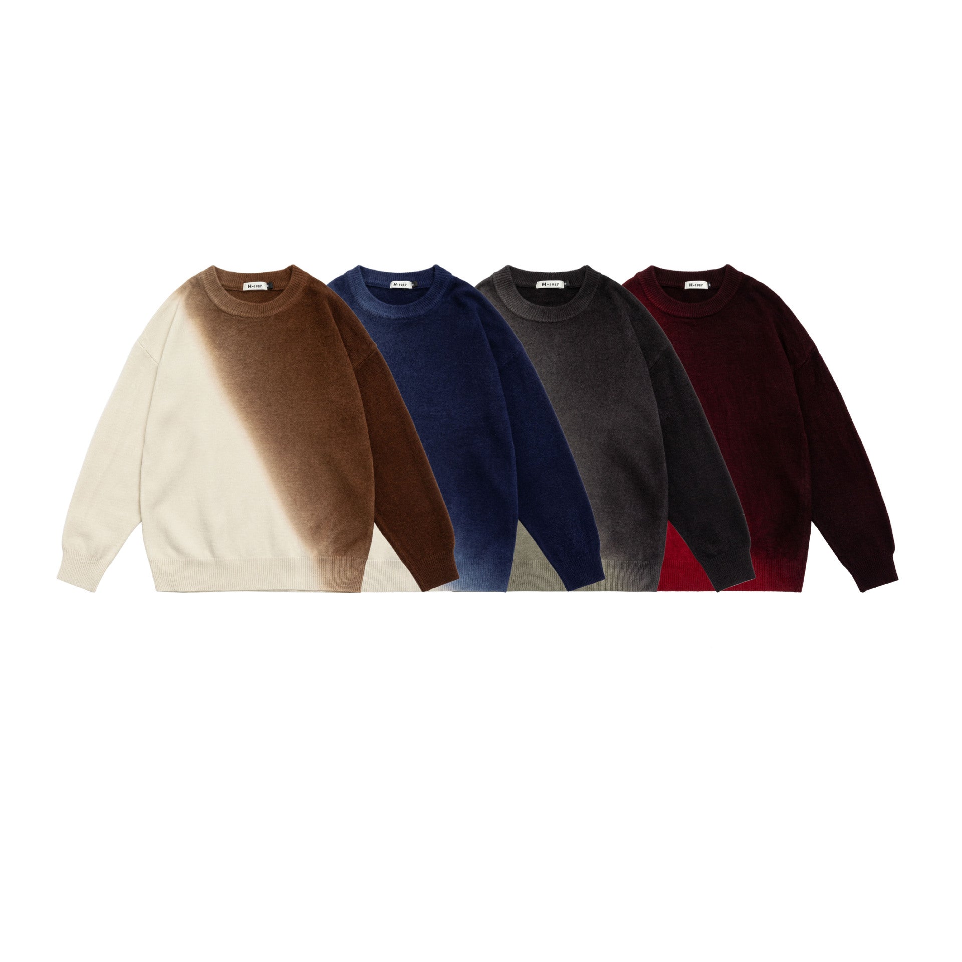 Retro Gradient Sweater For Teenagers