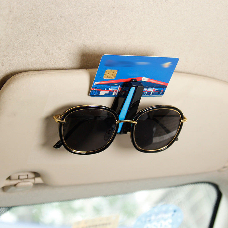 Car Sunshade Sunglasses Holder Multifunctional Clip