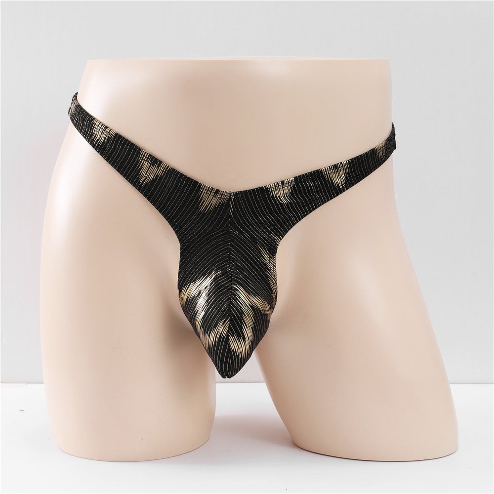 Men's Bright Color Elastic Printed Thong