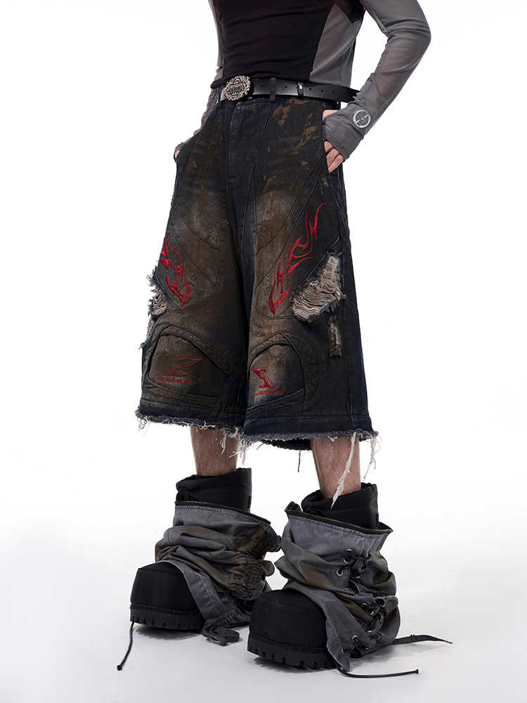 Men's Retro Jeans With Detachable Trouser Legs