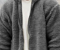 Casual Men's Solid Color Hooded Jacket