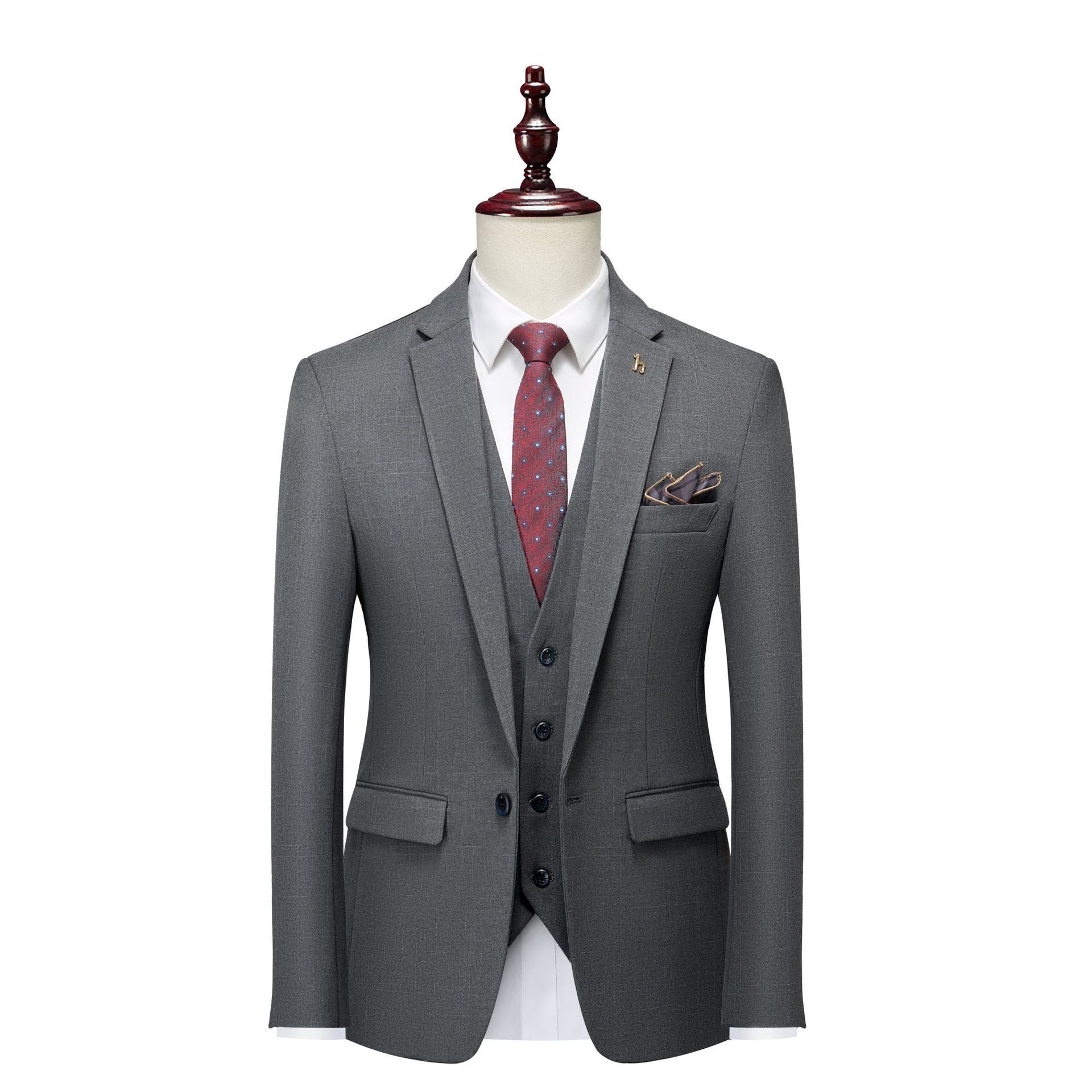 Men's Three-piece Slim Fit Business Professional Formal Wear Suit