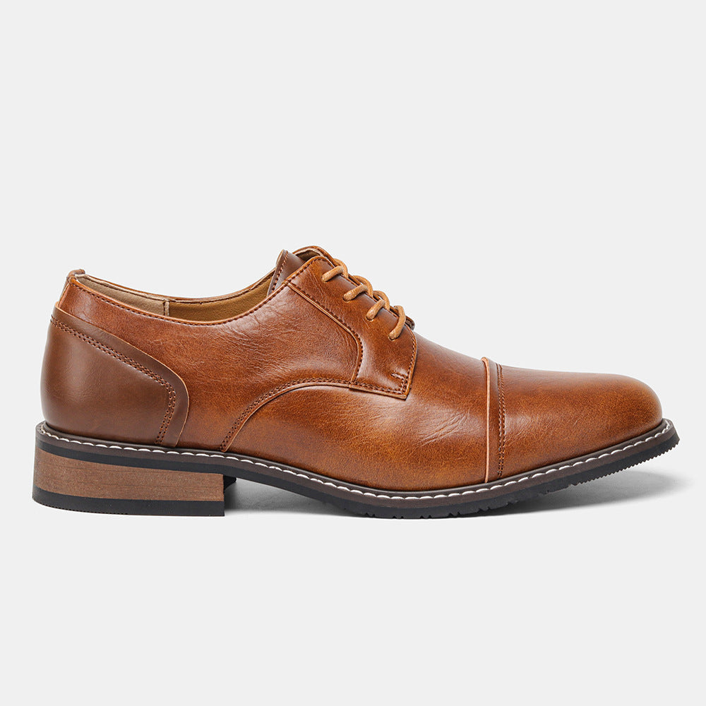 Business Formal Wear Cross-border Plus Size Retro Summer Men's Fashion Leather Shoes