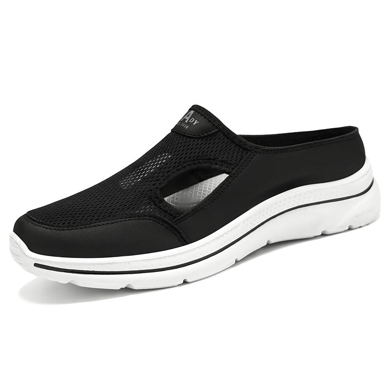 Men's Hollow-out Half Slippers Soft Bottom Comfortable Casual Shoes