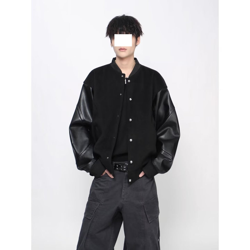 New Simple Harajuku Trendy All-matching New Japanese Ins Popular Lazy Leather Coat