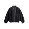 Retro Fake Two-piece Loose Jacket With Large Pockets