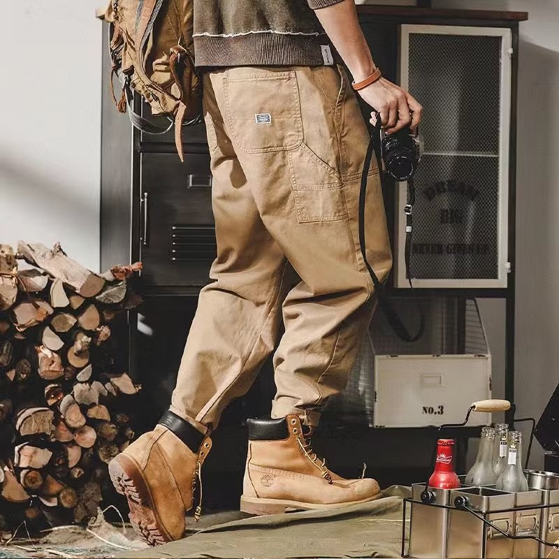 American Retro Lumberjack Ankle Banded Pants