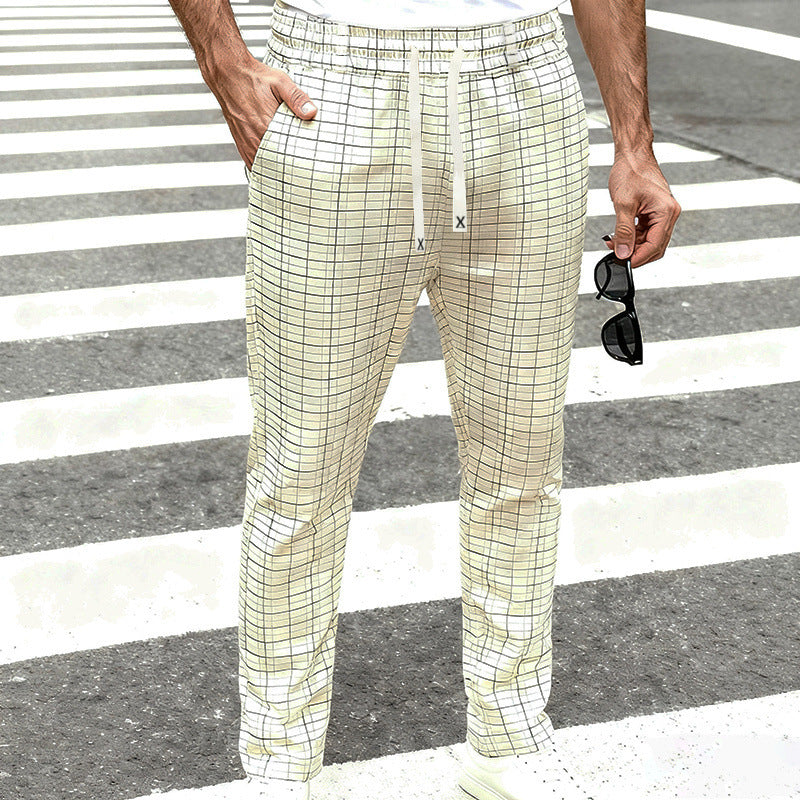 Men's Lightweight Loose Fit Casual Trendy Business-style Minimalist Athletic Wide Leg Trousers