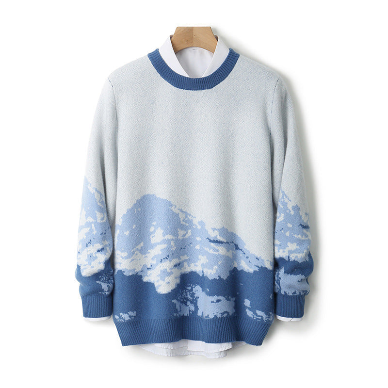 Lazy Casual Sweater Men's Top Loose Knitwear