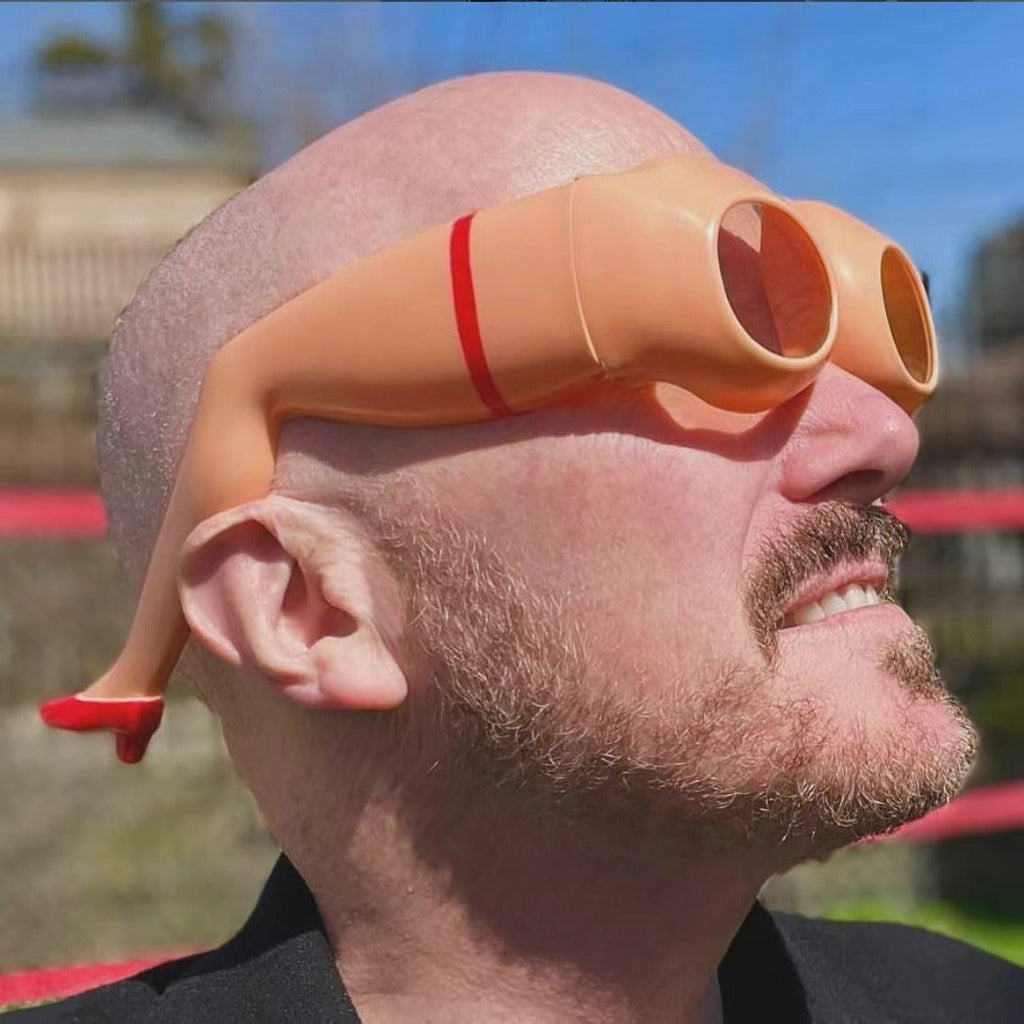 Novel Personality Leg Hip Sunglasses