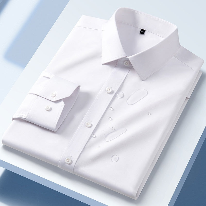 Seamless Three-proof Long-sleeved Men's Shirt Anti-wrinkle