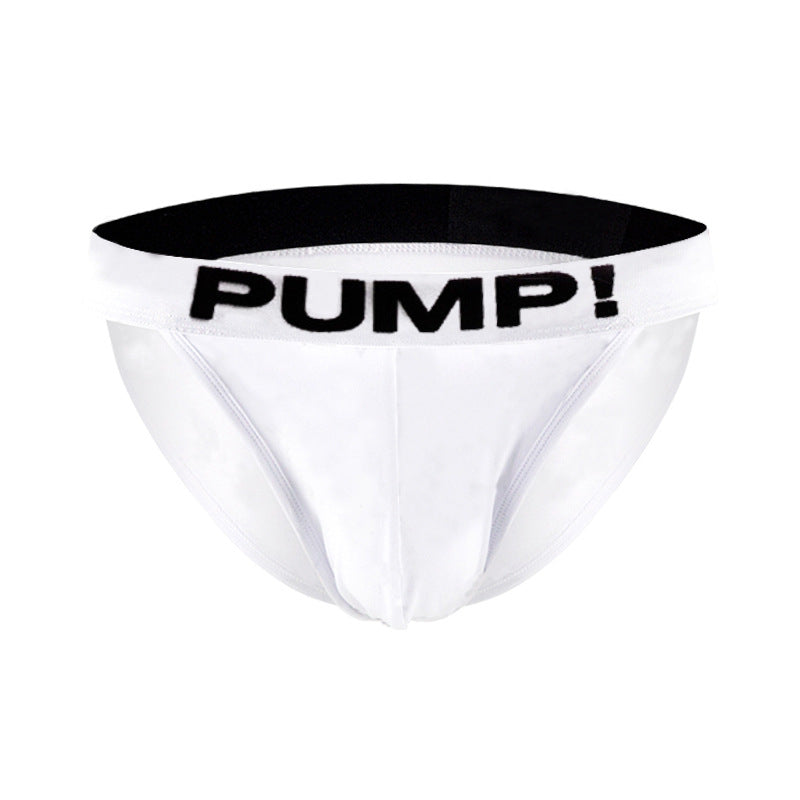 Boys High Fork Briefs Personality Black And White Cotton Underwear Big Bag Hip Lifting Sport Shorts Fashion