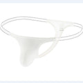 Men's Ice Silk White Thong Underwear
