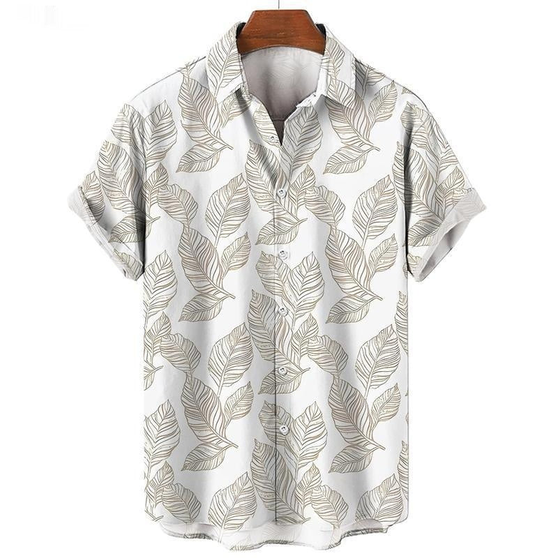 Breathable Quick-drying Casual Sports Short Sleeve 3D Printing Flower