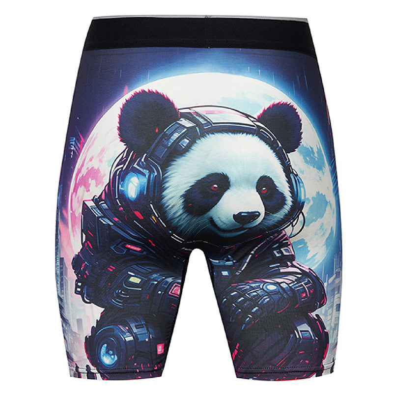 European And American Outdoor Swim Trunks Printed Boxer Shorts