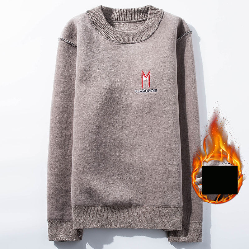 Trendy Fashion Round Neck Long Sleeve Warm Knit Sweater