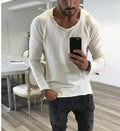 Sleeves With Slim Raw Edge And Solid Color