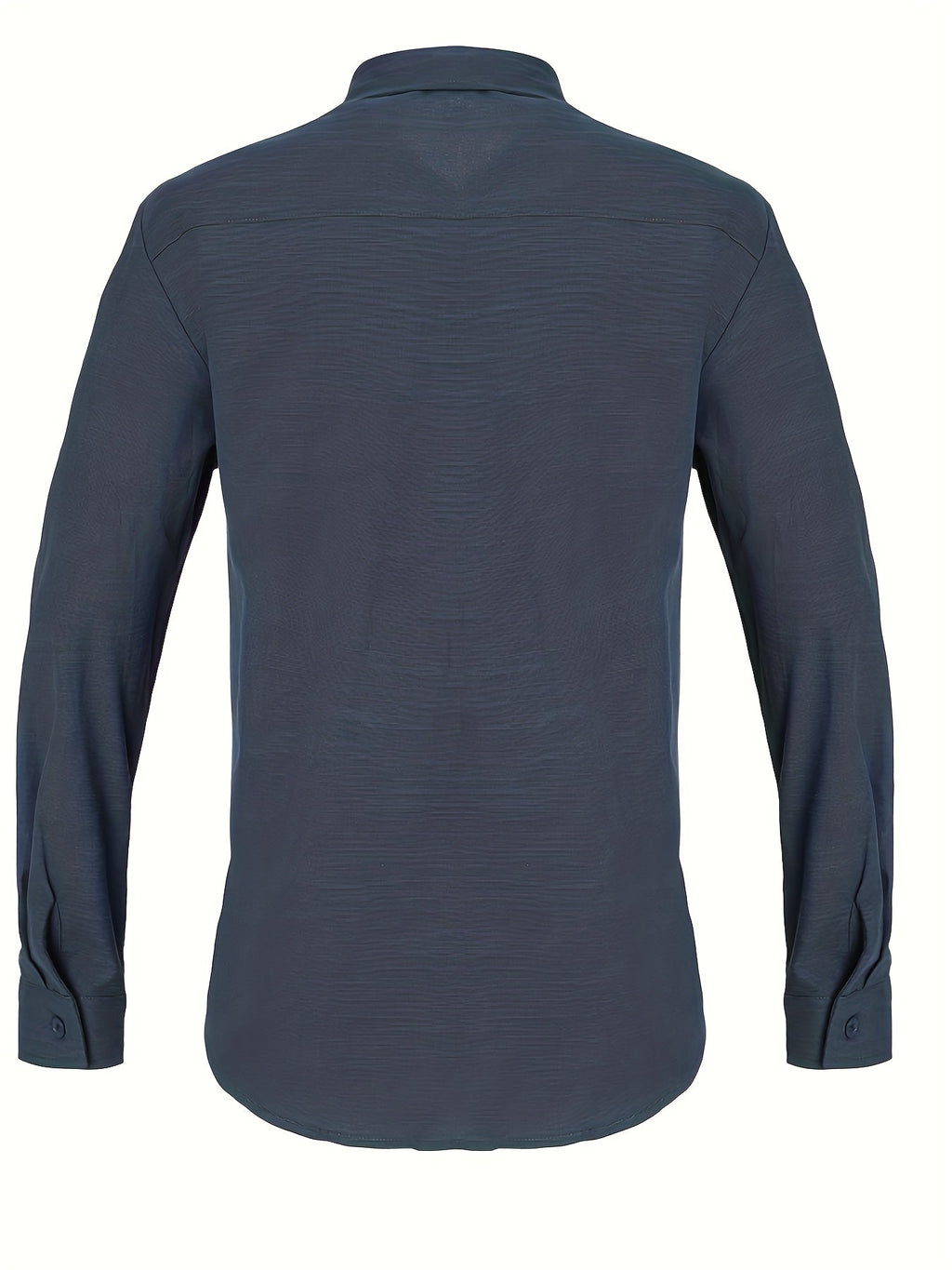 Loose Colored Lapel Long-sleeved Casual Men's Shirt For Teenagers