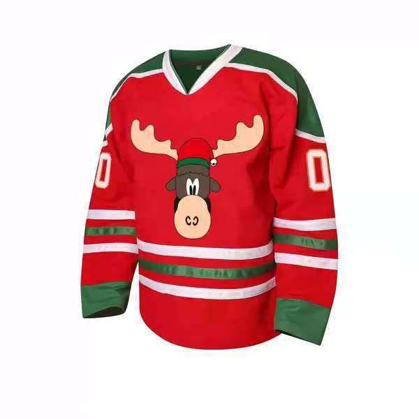 Sex Black And Red Ice Hockey Clothing Loose Design