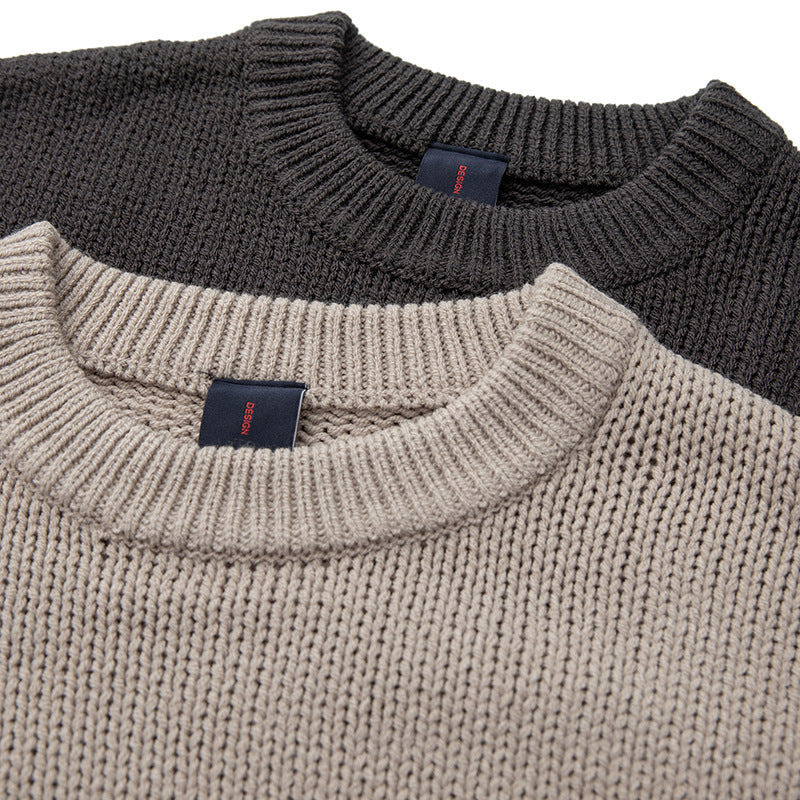 New Basic Classic Solid Color Simple Sweater