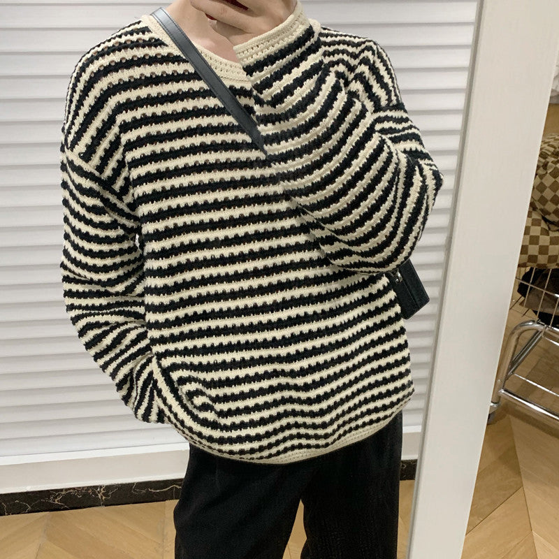 Languid Lazy Wind Stripe Designs A Sweater