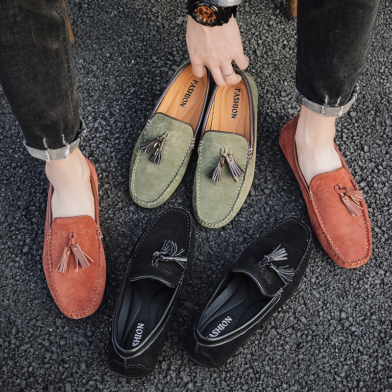 Pigskin All-match Men's Tods Casual Shoes Street Hipster High