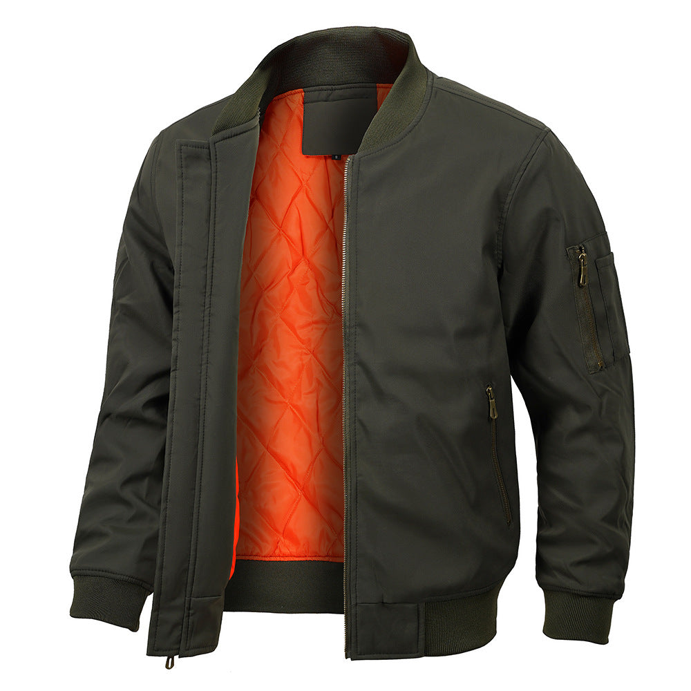 Men's Plus-sized Flight Jacket