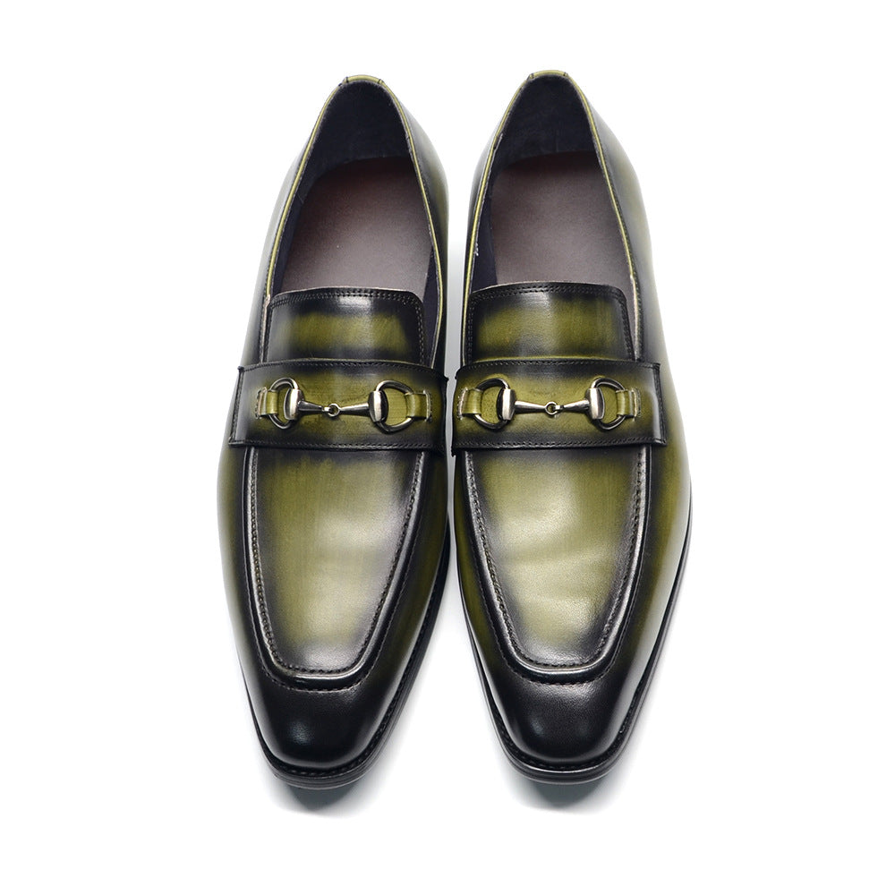 Trendy Summer Business Casual Fashion Cowhide Men's Shoes