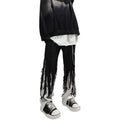 Loose Stitching Trousers High Street Wide Leg Pants Men