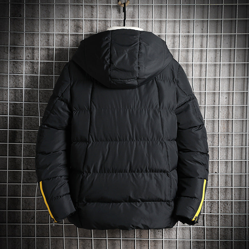 Men's Loose Hooded Cotton Jacket