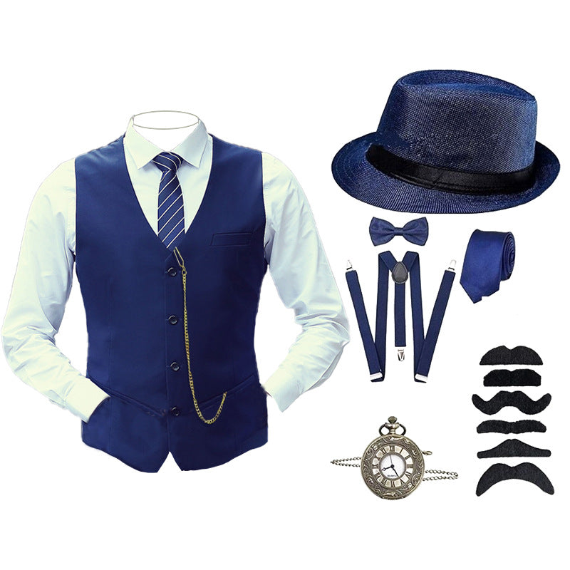 Men's Suit Hip Hop Engagement Party Cocktail Sleeveless Slim Fit
