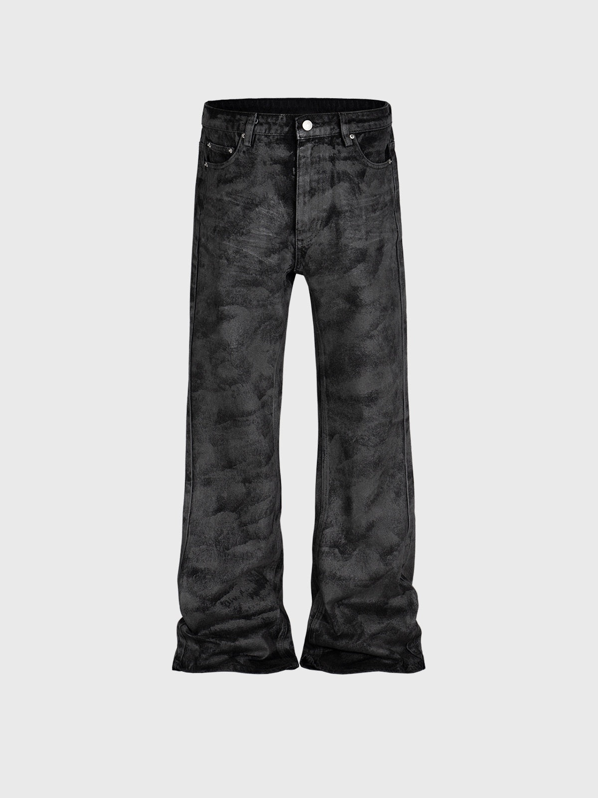 Men's Wide Leg Black Trousers Skinny Jeans