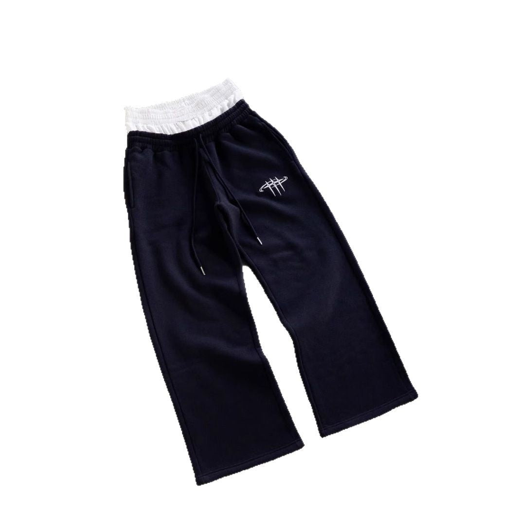Retro Street Hip Hop Loose Casual Double Waist Pants For Men And Women