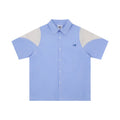 Men's Breathable Sports Vertical Stripes Loose Short Sleeve Shirt