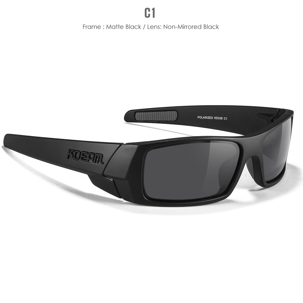 New Outdoor Sports Polarized Sunglasses Square Versatile Eye Protection Colorful Sunglasses