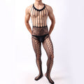Men's One Piece Net Socks Set Transparent Ultra-thin High Stretch