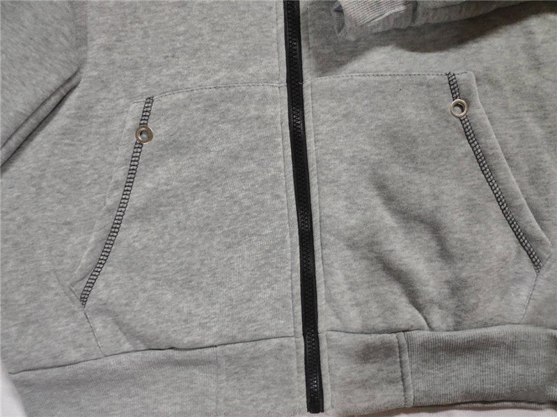 Hooded Long-sleeved Sweater And Pants Casual Zipper Suit