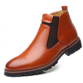 Men's High-top Slip-on Martin Boots