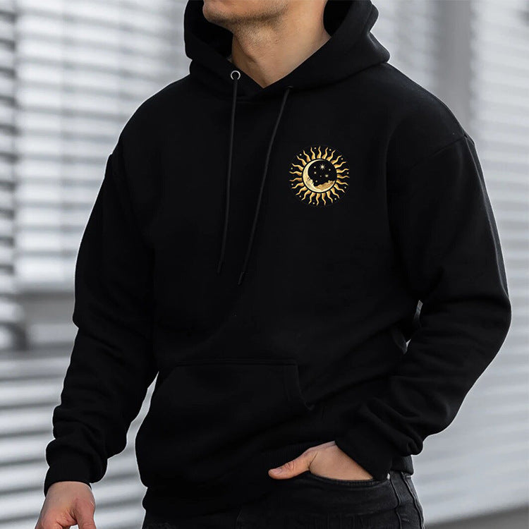 Casual Men's Printed Loose Long-sleeved Sweater