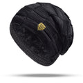 Leisure Warm Sleeve Cap Velvet-added Thickness Knitted Hat Pile Heap Cap