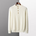 Half-height Cardigan Collar Knitted Loose Casual Fashion Oversized Knit Wool Sweater