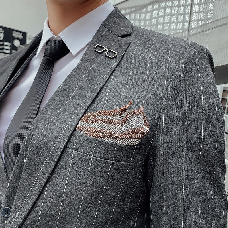 Men's Korean Style Small Suit Professional Business Suit