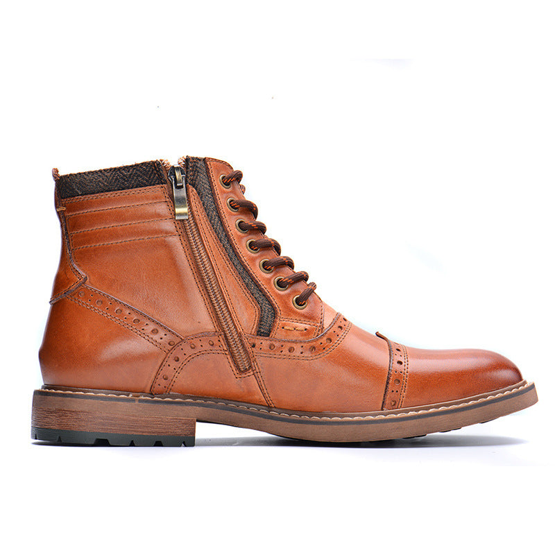 Men  Casual High Top Martin Boots Fashion