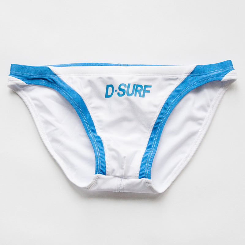 Swimming Trunks Triangle Color Matching Low Waist Beach Summer Men