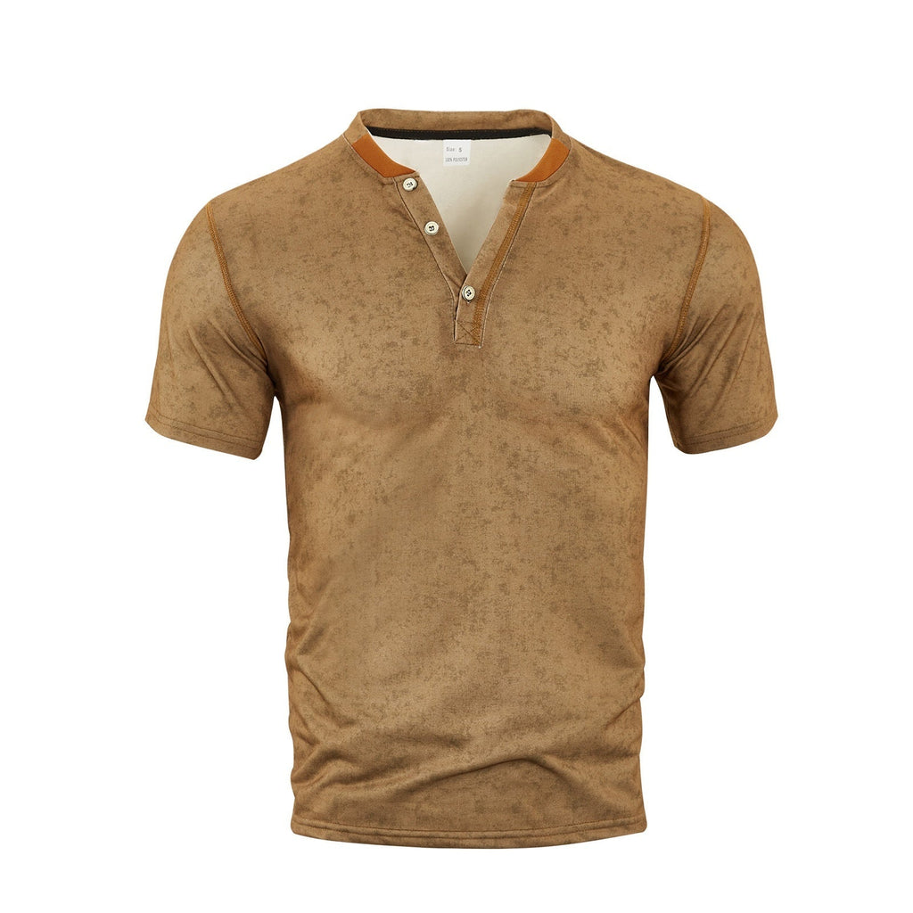Men's Outdoor Sport Casual V-neck Short Sleeve Top