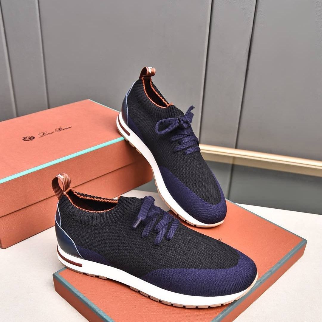 Sports Stitching Flying Woven Knit Breathable Men's Shoes