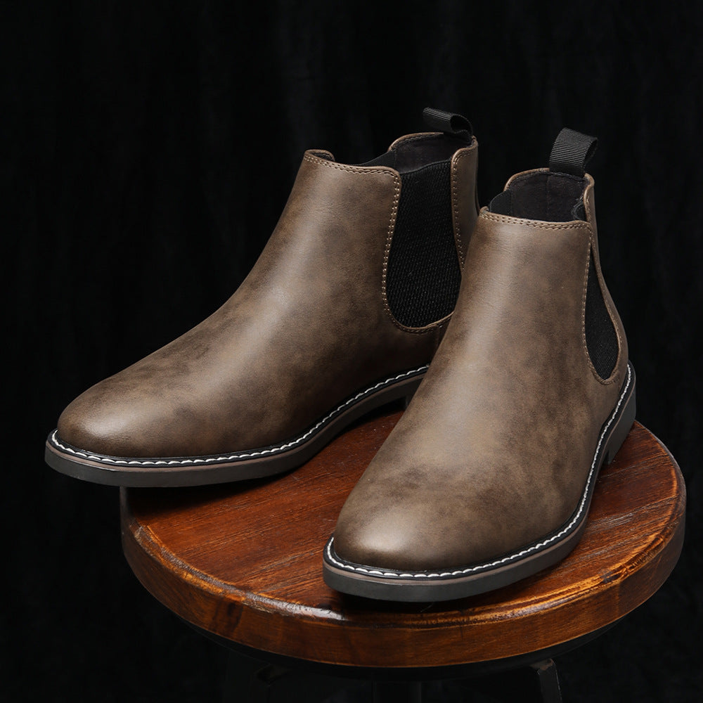 Chelsea Men's Boots Formal High-top  British Casual Single