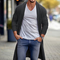 Fashion Personality Men's Loose Long Woolen Coat