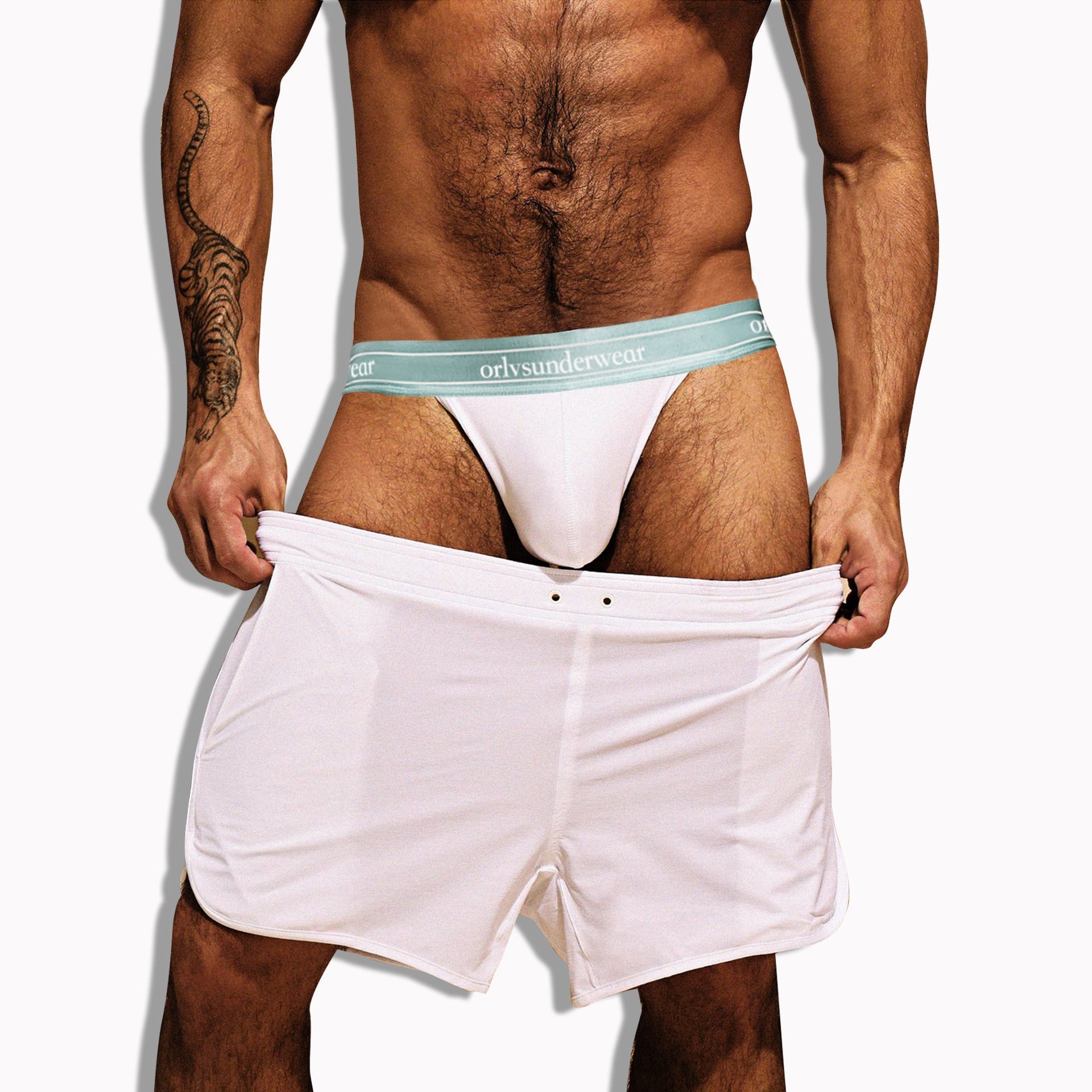 High-cut Men's Cotton Sports Underwear Comfortable Breathable Low-rise